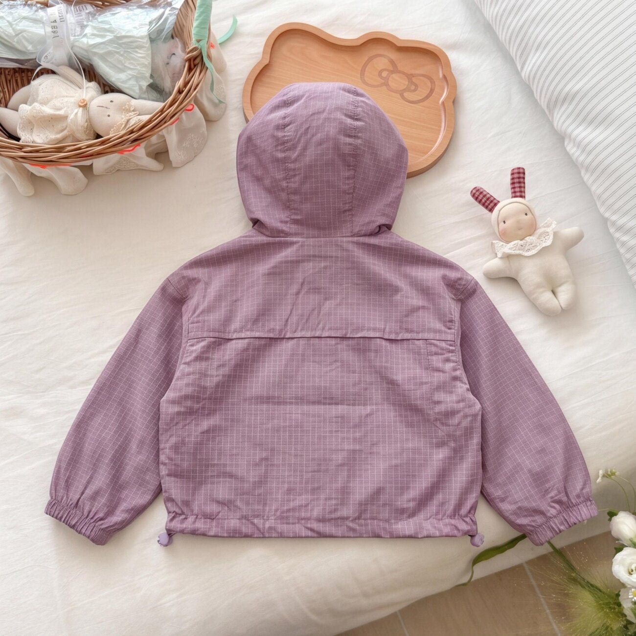 Unisex Nan leichte Ripstop Kapuzenwindjacke für Kinder R&B