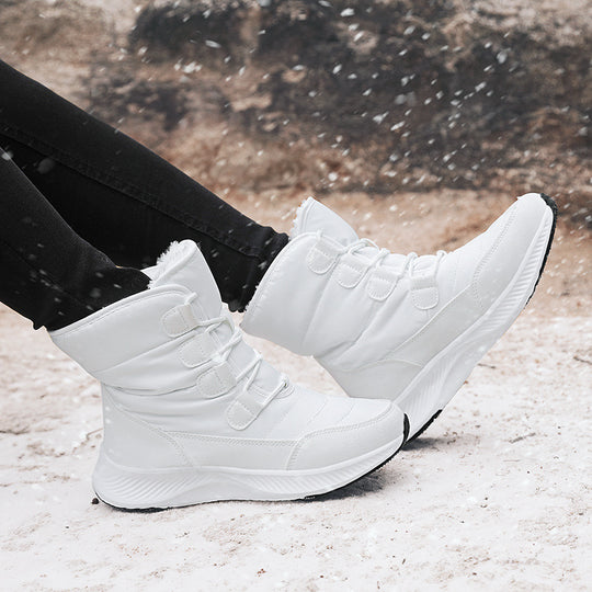 Damen Winterstiefel mit rutschfester Sohle und isolierender Fütterung R&B