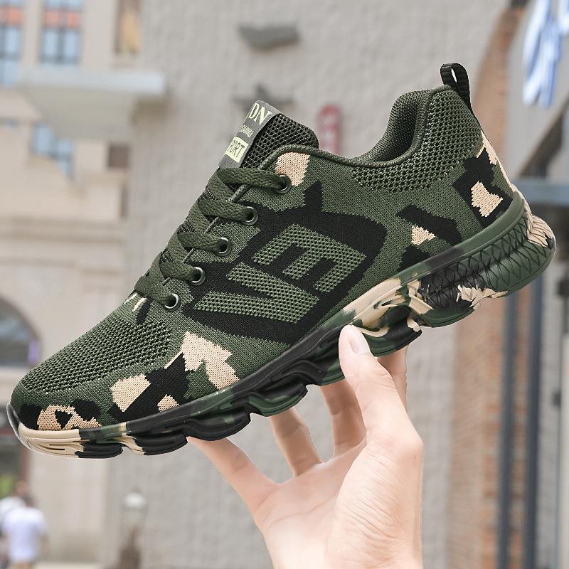 Damen Sportliche Sneakers mit Camouflage-Muster