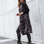 Damen Fleece-Weste mit trendigem Kragen und weichem Innenfutter R&B