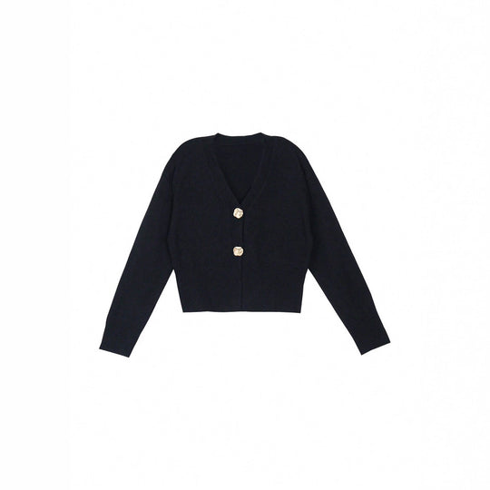 Damen Strickjacke stilvoll mit raffinierten Knöpfen