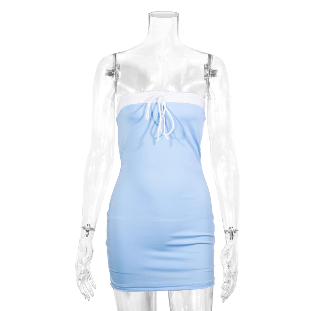Damen Figurbetontes Bustierkleid mit Raffbändern R&B