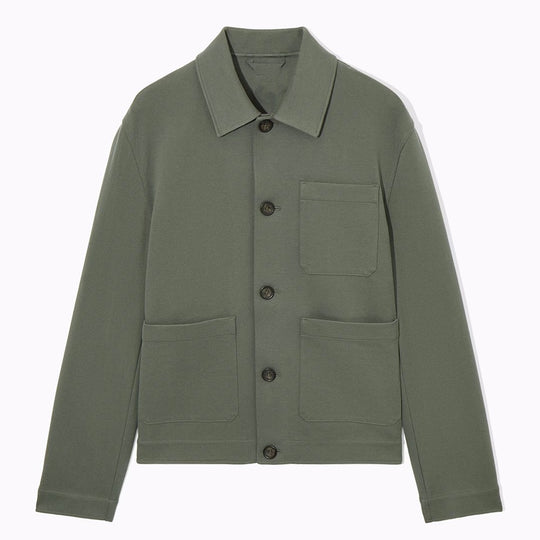 Herren modische Jacke mit aufgesetzten Taschen und hochwertigem Material R&B