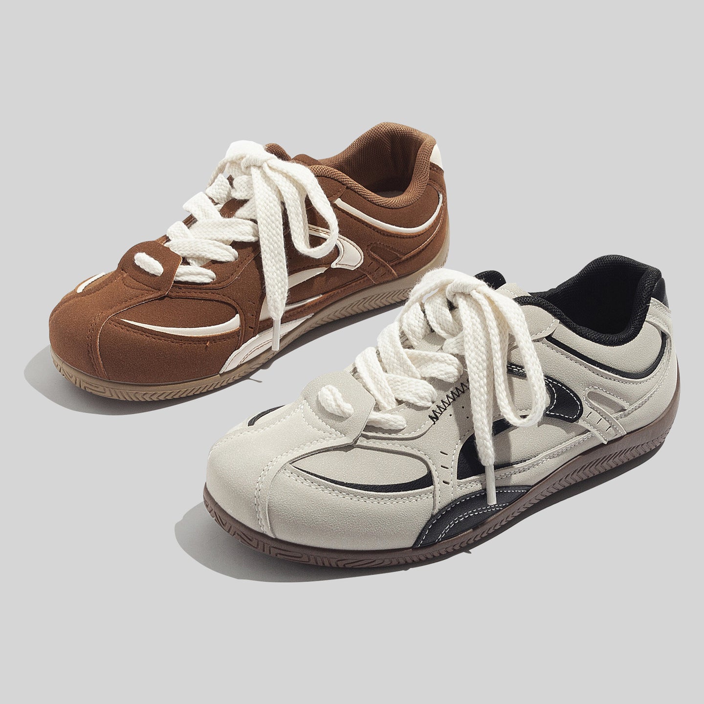 Damen Sportliche Sneaker mit rutschfester Gummisohle und atmungsaktiver Struktur