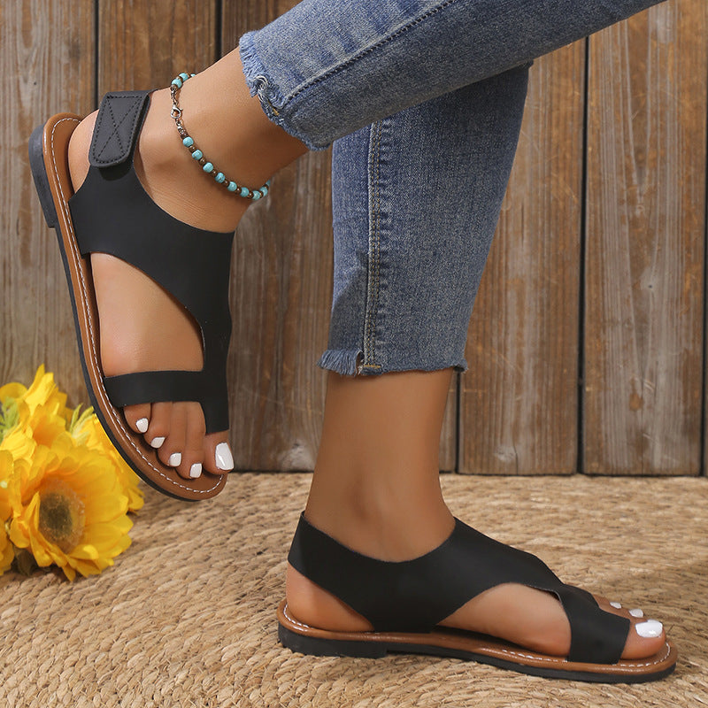 Damen Badesandalen mit elegantem Riemendesign und komfortabeln Fußbett R&B