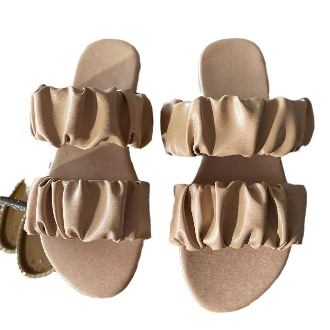Damen komfortable Riemchensandalen mit elegantem Rüschendesign R&B