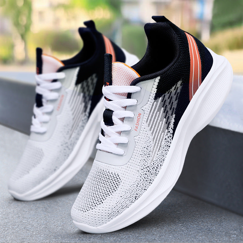 Damen Sportliche Fitness-Sneaker mit atmungsaktivem Obermaterial und dämpfender Sohle R&B