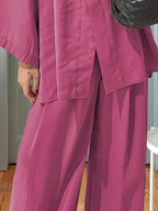 Damen Elegante Kimono-Jacke mit weiten Ärmeln und lockerer Passform R&B