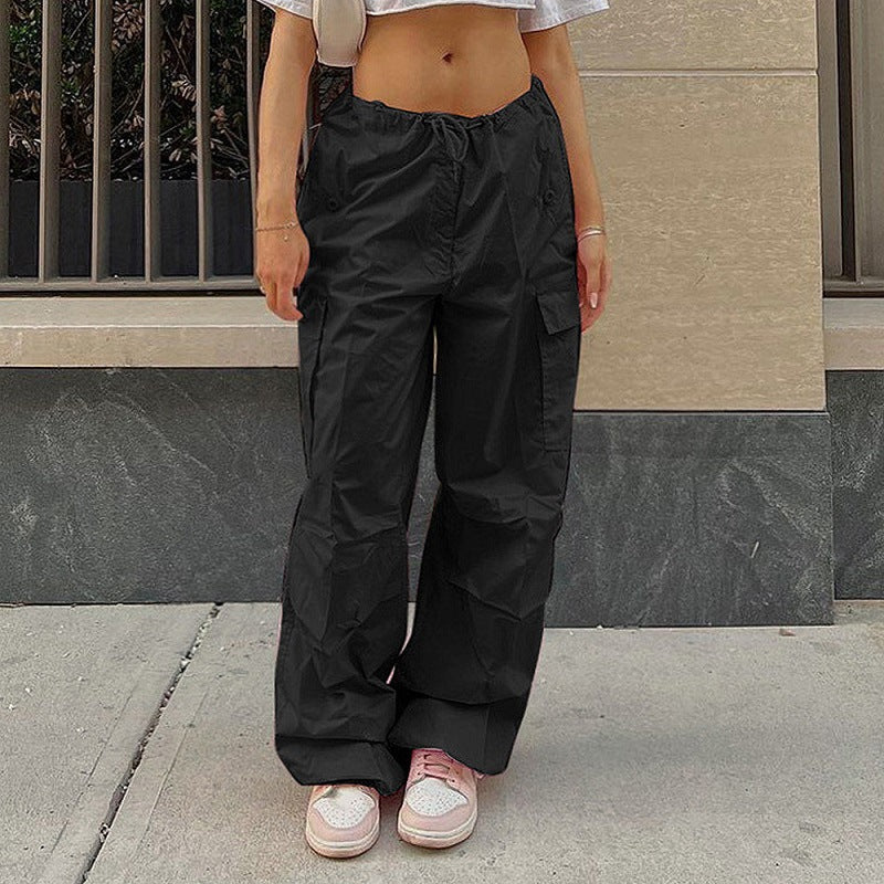 Damen Bequeme Cargo-Hose mit elastischem Bund und praktischen Taschen R&B