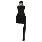 Damen Glamouröses Minikleid mit raffinierten Cut-Out-Details R&B