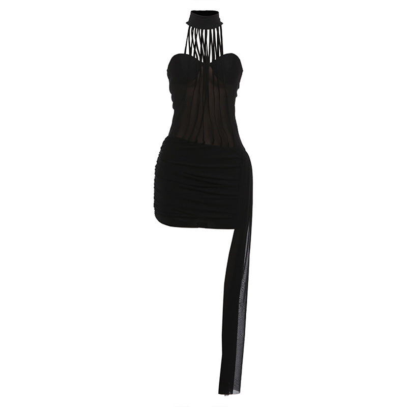 Damen Glamouröses Minikleid mit raffinierten Cut-Out-Details R&B