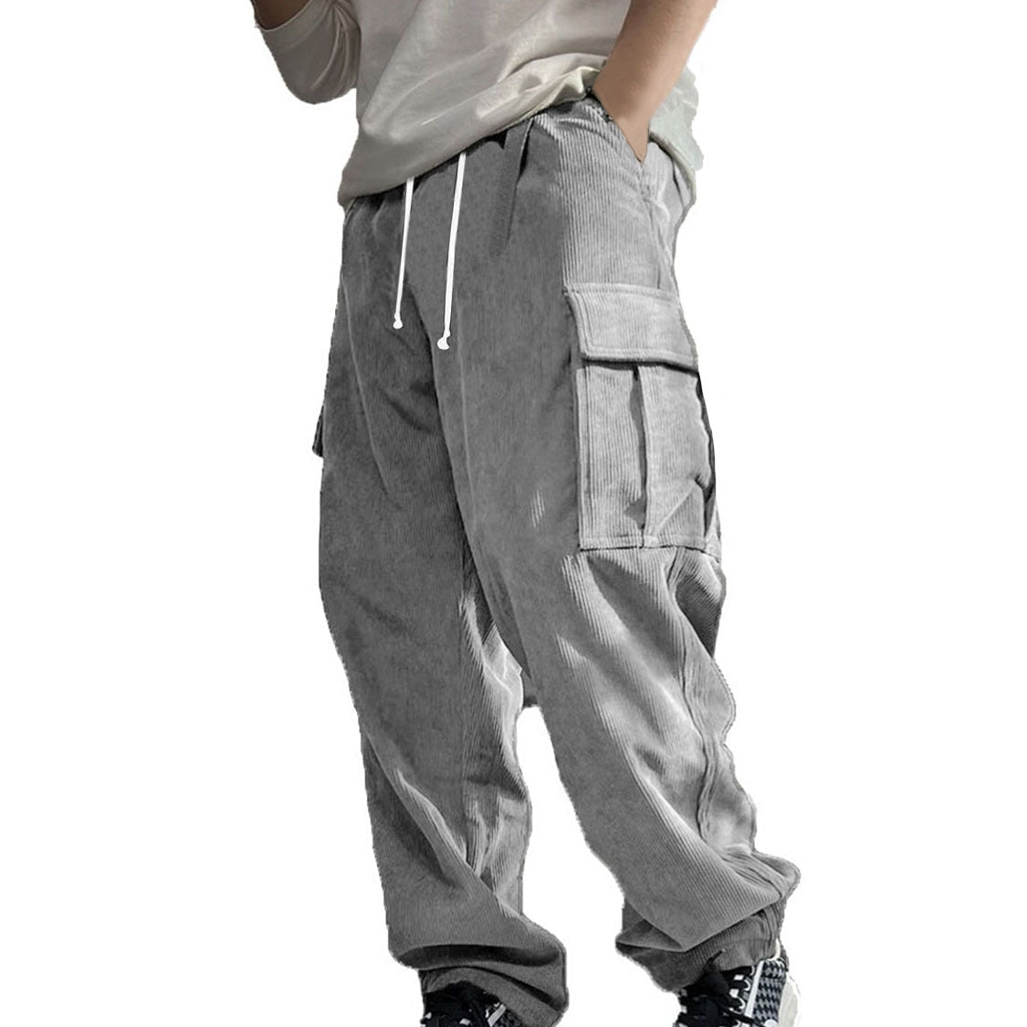 Herren Cargohose mit lockerer Passform und vielseitigen Seitentaschen R&B