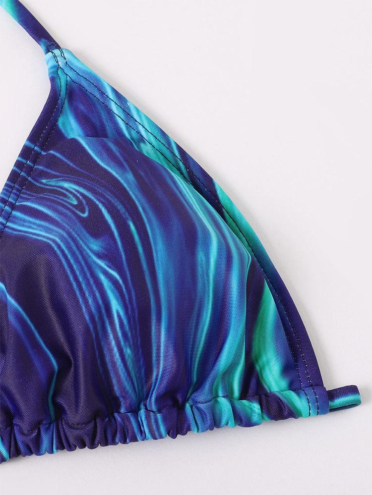 Damen Bikiniset mit transparentem Wickel-Cardigan R&B