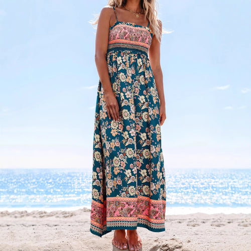 Damen Maxikleid mit floralem Design R&B