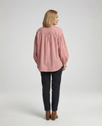 Damen Bluse mit voluminösen Ärmeln und Trend-Design