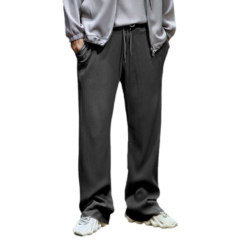 Herren lässige Strickhose mit elastischem Bund und praktischen Eingrifftaschen R&B