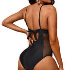 Damen Cut-Out Einteiler Badeanzug