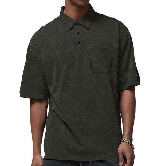 Herren Poloshirt mit strukturiertem Design und praktischer Brusttasche R&B