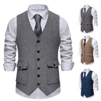 Herren elegante gesteppte Weste