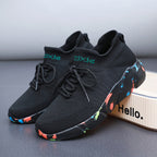 Damen Modische und atmungsaktive Sneakers mit dynamischem Farbdesign