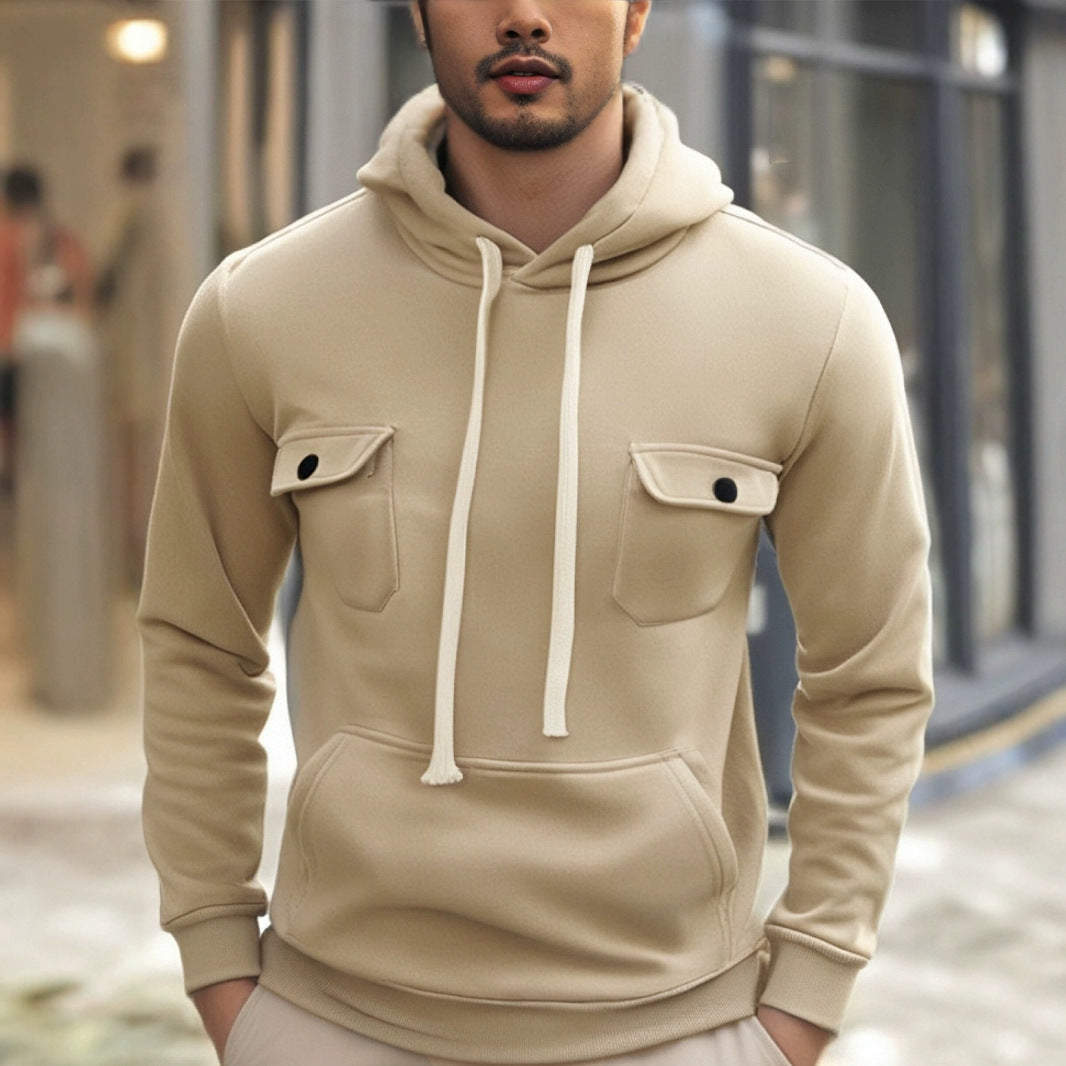 Herren Kapuzenpullover mit praktischen Taschen und modernem Design R&B