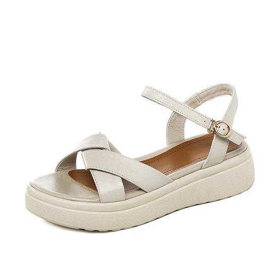 Damen Komfortable Sandalen mit verstellbarem Fesselriemen und modischem Design R&B
