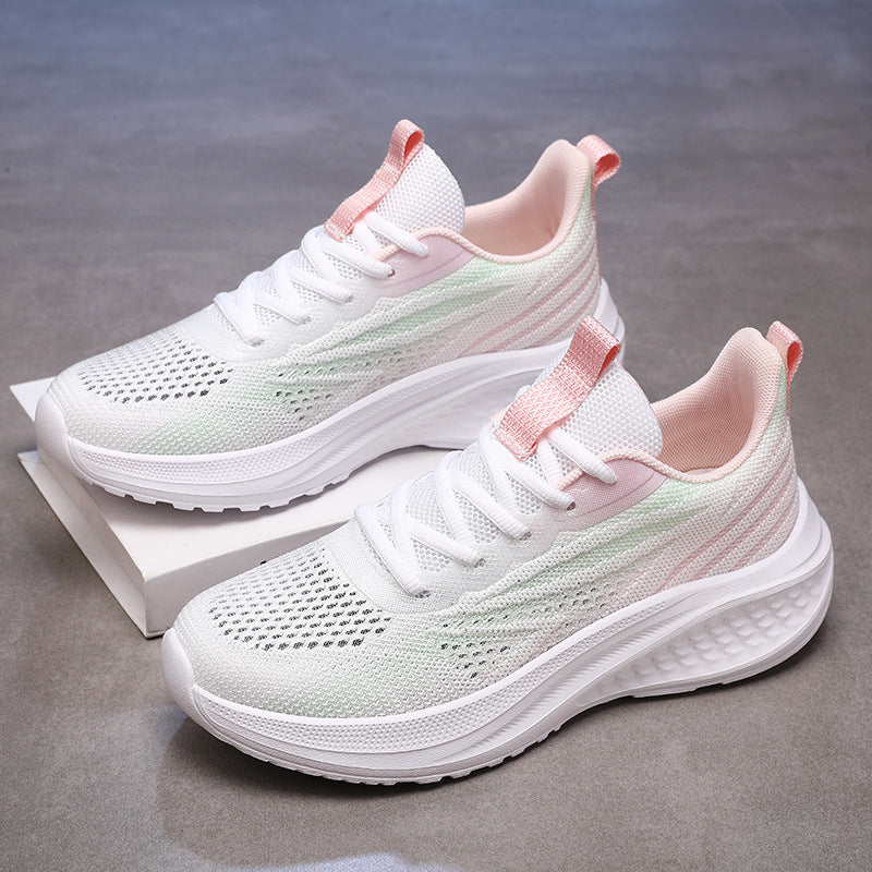 Damen Atmungsaktive Laufschuhe mit flexiblem Strick-Obermaterial und antirutsch Sohle R&B