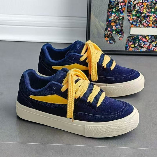 Damen Sportliche Sneaker mit modischem Veloursleder und bequemer Gummisohle R&B