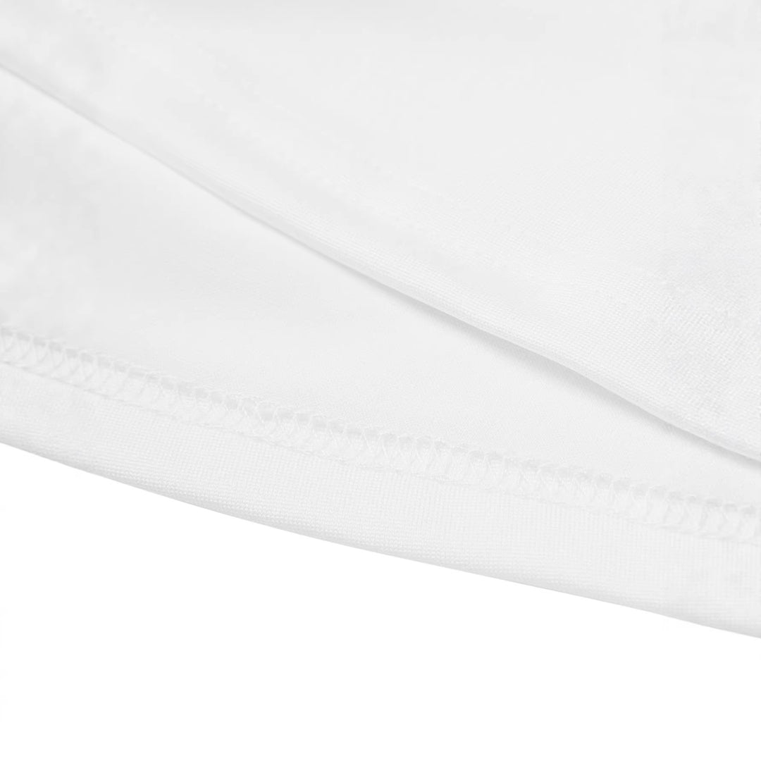 Damen Crop-Top mit kreativen Cocktail-Motiv und festlichem Aufdruck R&B