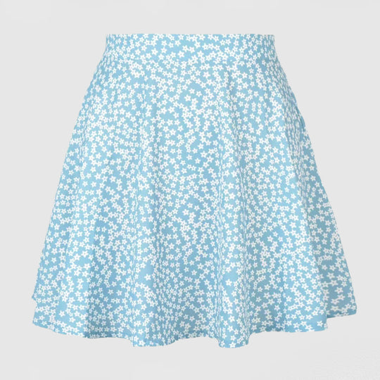 Damen Verspielter A-Linien Rock mit floralem Print R&B