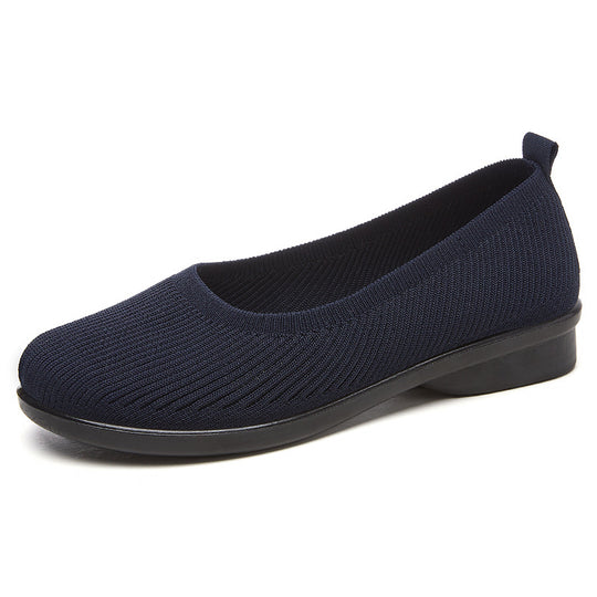 Damen Bequeme sowie atmungsaktive Strick-Ballerinas R&B