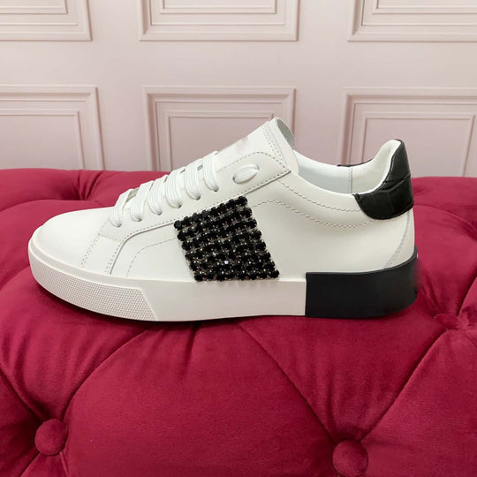 Damen Modische Sneakers mit elegantem Glitzer-Applikation R&B