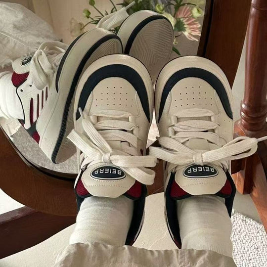 Damen Sportliche Sneakers mit atmungsaktiver Mesh-Oberfläche und dämpfendem Sohlenprofil R&B
