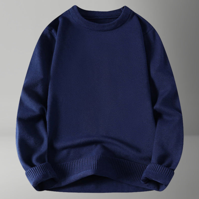 Damen bequemer und eleganter Rundhalsausschnitt Pullover R&B