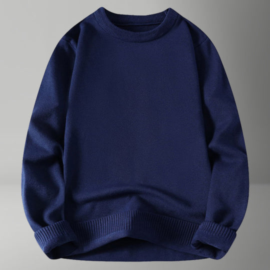 Damen bequemer und eleganter Rundhalsausschnitt Pullover R&B