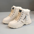 Damen modische Winterboots mit warmem Kunstfellfutter und robuster Profilsohle R&B