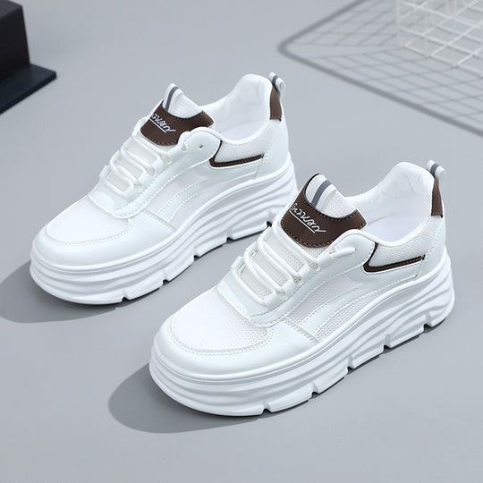 Damen elegante und bequeme Sneakers mit erhöhter Laufsohle R&B