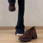 Damen Chunky Slipper mit breiter Gummisohle und elastischem Einschlupf R&B
