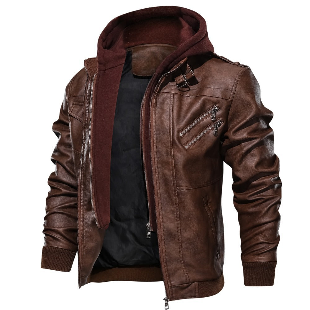 Herren jacke mit abnehmbarem Kapuzenfutter und mehreren praktischen Taschen R&B