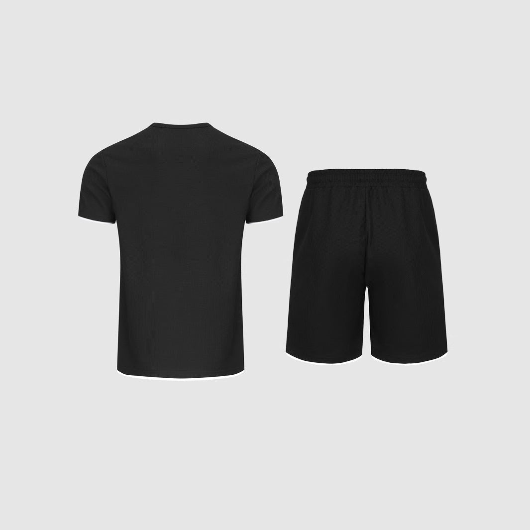 Herren stylisches Freizeit-Set mit kontrastierenden Details