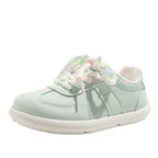 Damen Sneaker mit einzigartiger Blumendekoration und flexibler Komfortsohle