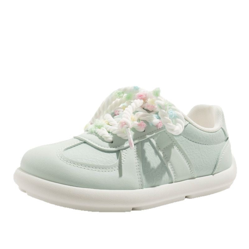 Damen Sneaker mit einzigartiger Blumendekoration und flexibler Komfortsohle