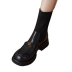 Damen Elegante Stiefel mit atmungsaktivem Strickschaft und modischem Detail R&B