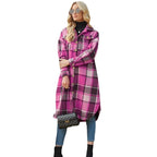 Damen Karierte Overshirtjacke R&B