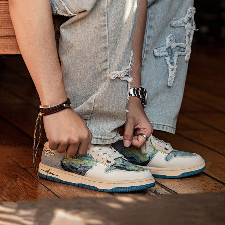 R&B | Gogh Starry Night Inspirierte Sneakers