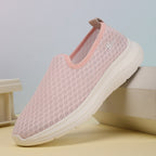Damen nan ultraleichter Strick-Schlupfschuh mit nahtlosem Obermaterial, gepolsterter Komfortsohle und flexibler Laufsohle R&B