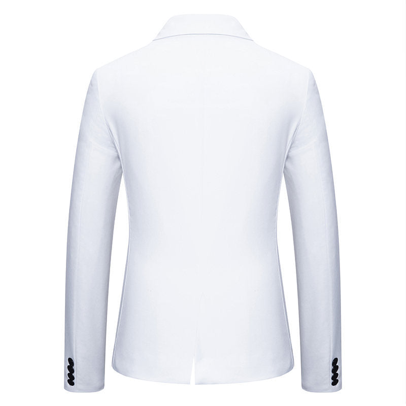 Herren Eleganter Blazer mit kontrastierenden Details R&B