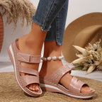 Damen Komfort-Sandalen mit luftigen Riemen und atmungsaktivem Design R&B