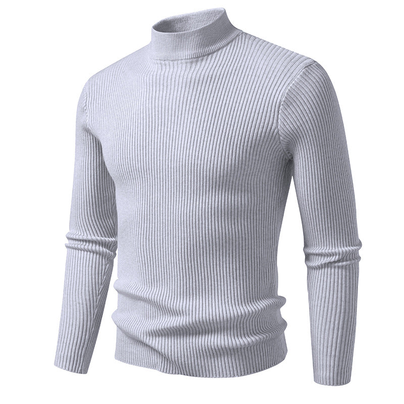 Herren Rollkragenpullover aus strukturiertem Strickmaterial