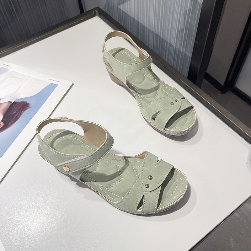 Damen komfortable Riemensandalen mit modischem Schnitt R&B